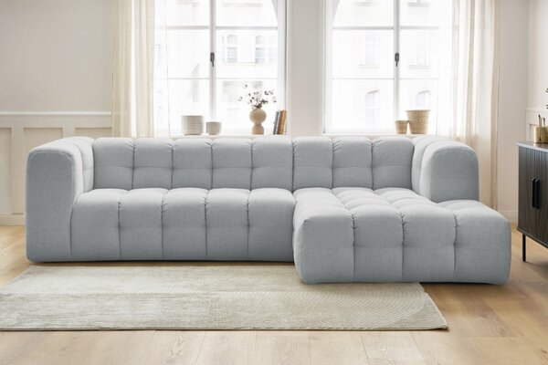 -25 % Dny MOMENTI– Bobochic Paris Světle šedá rohová pohovka Cloud 288 cm, pravá