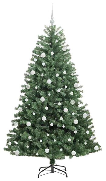 Umělý Skládací Vánoční Strom Zelená 180 cm PVC a kov 3395490