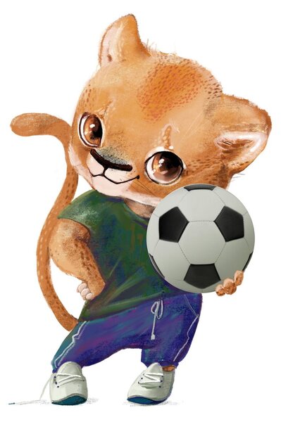 Obraz - Akvarelové zvířátko N⁰4 (70x50 cm)