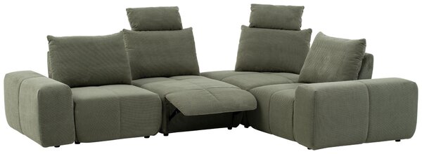 SEDACÍ SOUPRAVA, textil, olivově zelená Xora - Sedací soupravy