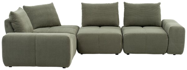 SEDACÍ SOUPRAVA, textil, olivově zelená Xora - Sedací soupravy