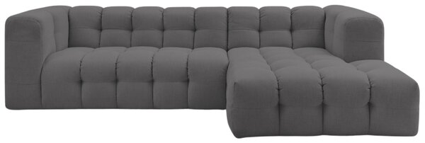 -25 % Dny MOMENTI– Bobochic Paris Tmavě šedá rohová pohovka Cloud 288 cm, pravá