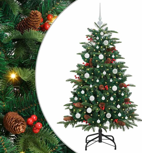 Umělý vánoční stromeček Zelená 150 cm PVC, kov a plast 3395544