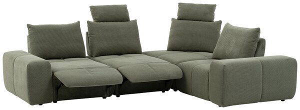 SEDACÍ SOUPRAVA, textil, olivově zelená Xora - Sedací soupravy
