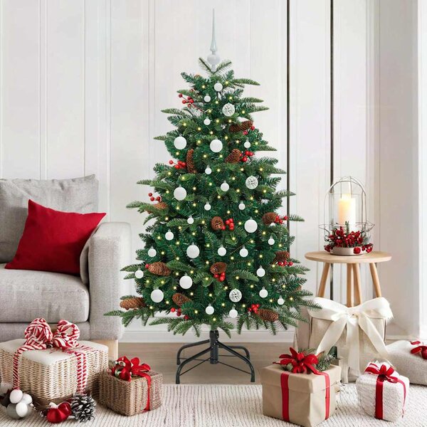 Umělý vánoční stromeček Zelená 150 cm PVC, kov a plast 3395544