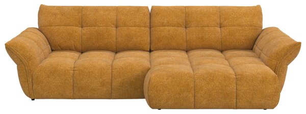 ROHOVÁ SEDAČKA, textil, tmavě žlutá Welnova - Sedací soupravy