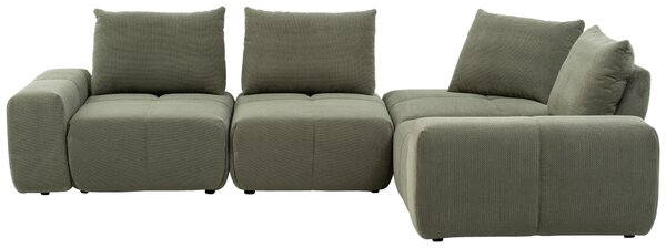 SEDACÍ SOUPRAVA, textil, olivově zelená Xora - Sedací soupravy