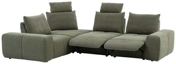 SEDACÍ SOUPRAVA, textil, olivově zelená Xora - Sedací soupravy