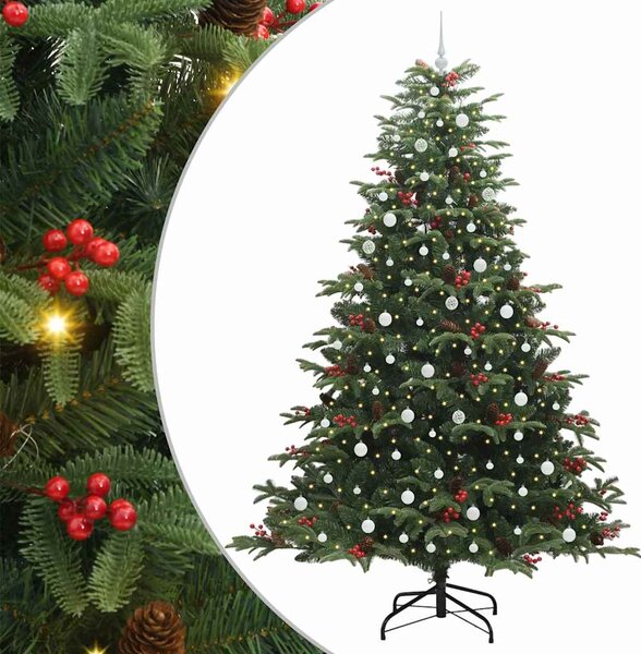 Umělý vánoční stromeček Zelená 240 cm PVC, kov a plast 3395571