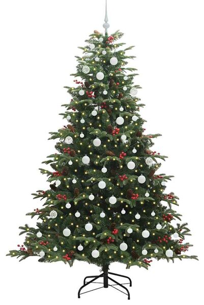 Umělý vánoční stromeček Zelená 210 cm PVC, kov a plast 3395562