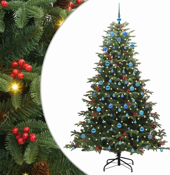 Umělý vánoční stromeček Zelená 210 cm PVC, kov a plast 3395566