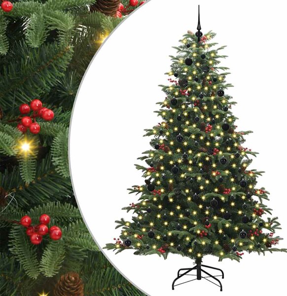 Umělý vánoční stromeček Zelená 240 cm PVC, kov a plast 3395569