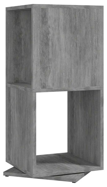 Otočná skříňka betonově šedá 34,5x34,5x75,5 cm kompozitní dřevo 339559