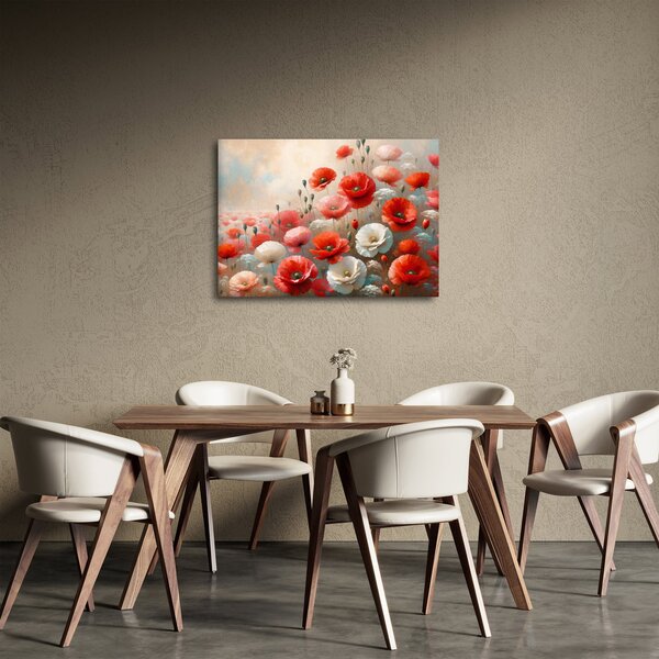 Obraz - Malba vlčích máků (70x50 cm)