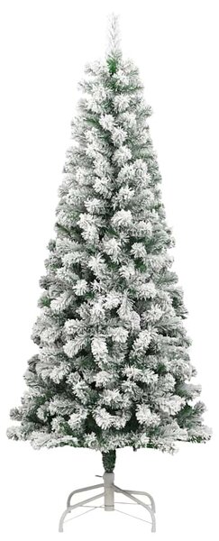 Umělý Skládací Vánoční Strom 300 LED Zelená a bílá 240 cm 3395613