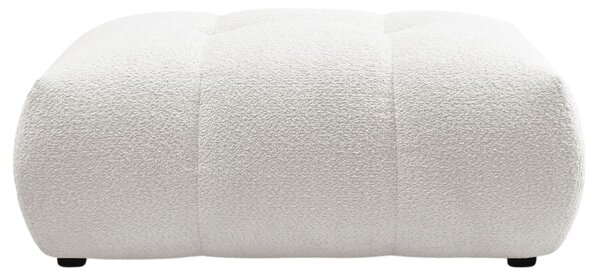 -25 % Dny MOMENTI– Bobochic Paris Bílá bouclé podnožka Fuji 112 x 80 cm