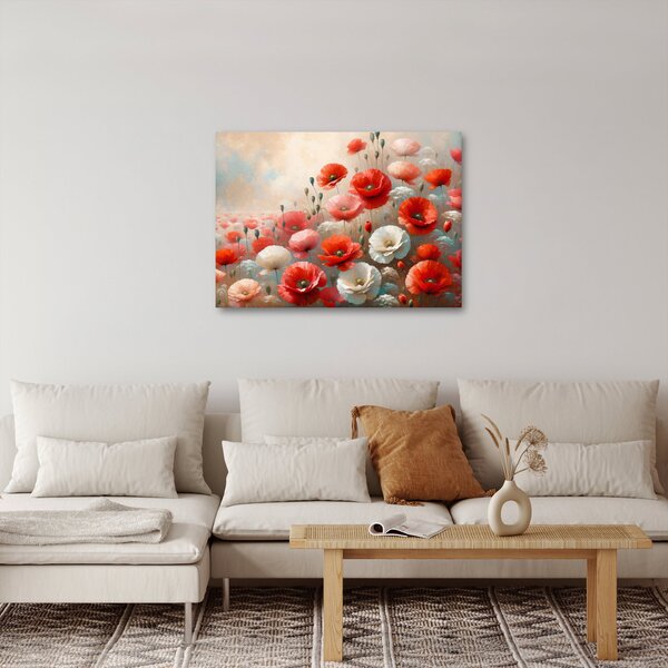 Obraz - Malba vlčích máků (70x50 cm)
