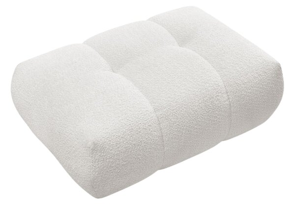 -25 % Dny MOMENTI– Bobochic Paris Bílá bouclé podnožka Fuji 112 x 80 cm