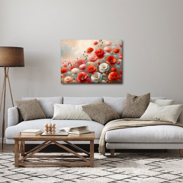 Obraz - Malba vlčích máků (70x50 cm)