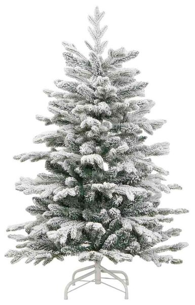 Umělý Skládací Vánoční Strom Bílá 150 cm PE a PVC 3395635
