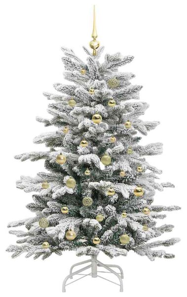 Umělý Skládací Vánoční Strom Bílá 150 cm PE a PVC 3395635