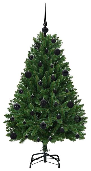 Umělý vánoční stromeček 120 cm 150 LED Teplá bílá PVC a ocel 3395668