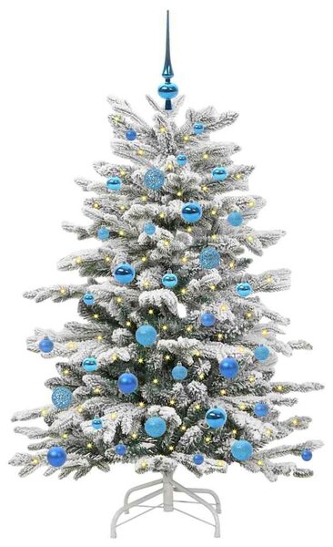 Umělý Skládací Vánoční Strom Bílá 150 cm PE a PVC 3395638