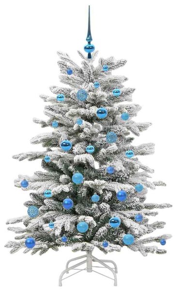 Umělý Skládací Vánoční Strom Bílá 150 cm PE a PVC 3395638