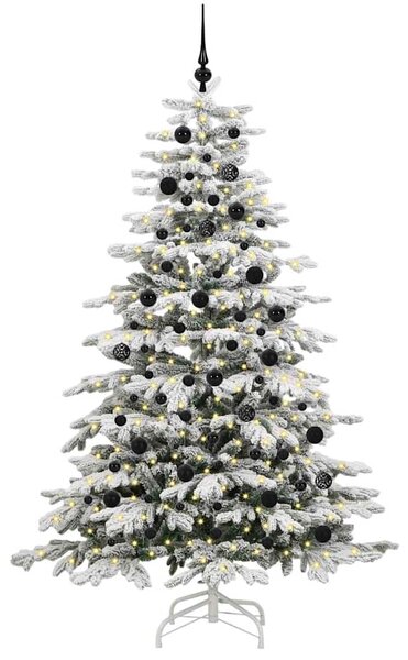 Umělý Skládací Vánoční Strom Bílá 210 cm PE a PVC 3395650
