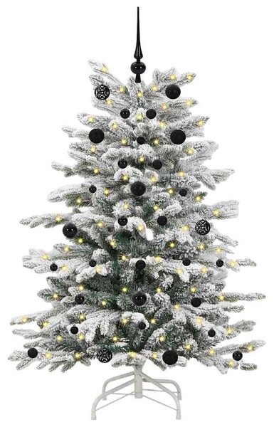 Umělý Skládací Vánoční Strom Bílá 150 cm PE a PVC 3395632