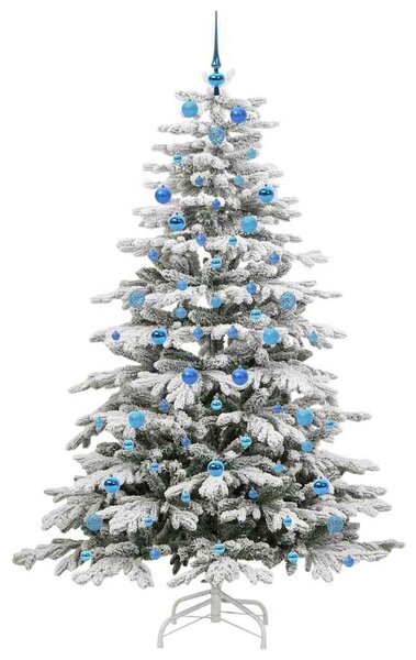 Umělý Skládací Vánoční Strom Bílá 210 cm PE a PVC 3395656