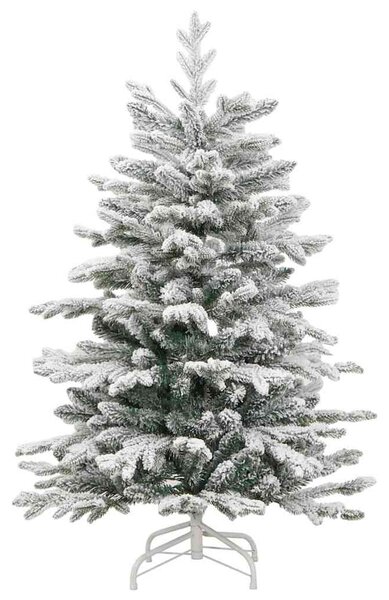 Umělý Skládací Vánoční Strom Bílá 150 cm PE a PVC 3395633