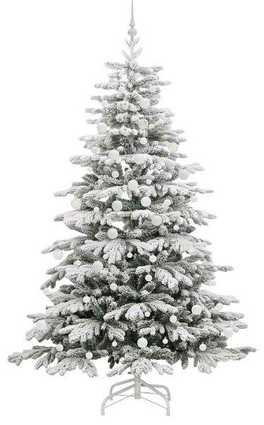 Umělý Skládací Vánoční Strom Bílá 210 cm PE a PVC 3395652