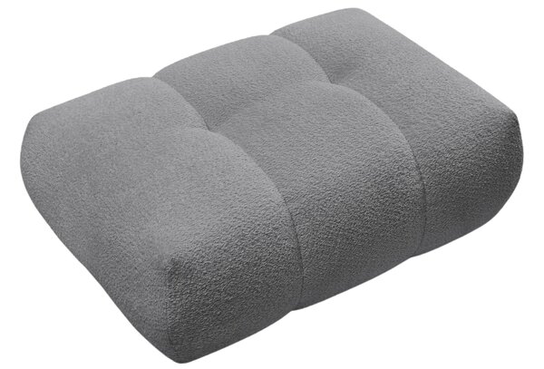 -25 % Dny MOMENTI– Bobochic Paris Šedá bouclé podnožka Fuji 112 x 80 cm