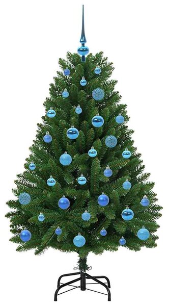 Umělý vánoční stromeček 150 cm 150 LED Teplá bílá PVC a ocel 3395683