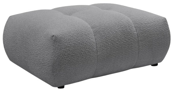 -25 % Dny MOMENTI– Bobochic Paris Šedá bouclé podnožka Fuji 112 x 80 cm