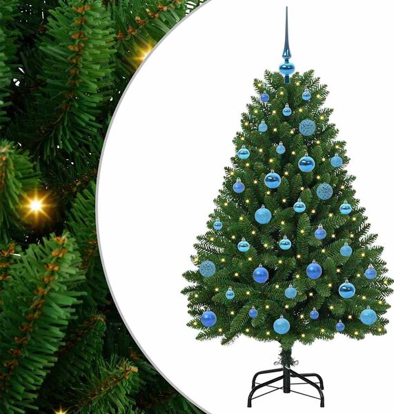 Umělý vánoční stromeček 150 cm 150 LED Teplá bílá PVC a ocel 3395683