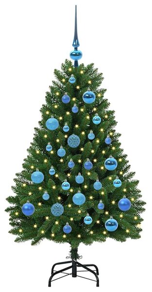 Umělý vánoční stromeček 120 cm 150 LED Teplá bílá PVC a ocel 3395674