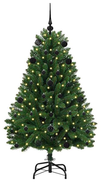 Umělý vánoční stromeček 150 cm 150 LED Teplá bílá PVC a ocel 3395677