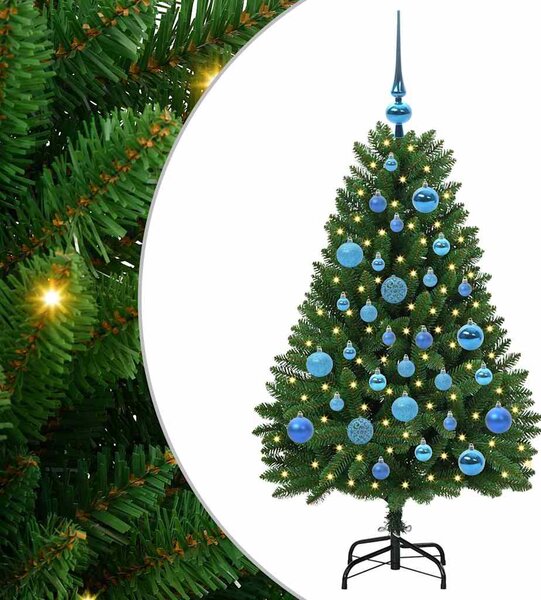 Umělý vánoční stromeček 120 cm 150 LED Teplá bílá PVC a ocel 3395674