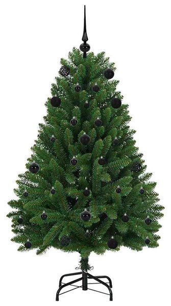Umělý vánoční stromeček 150 cm 150 LED Teplá bílá PVC a ocel 3395677