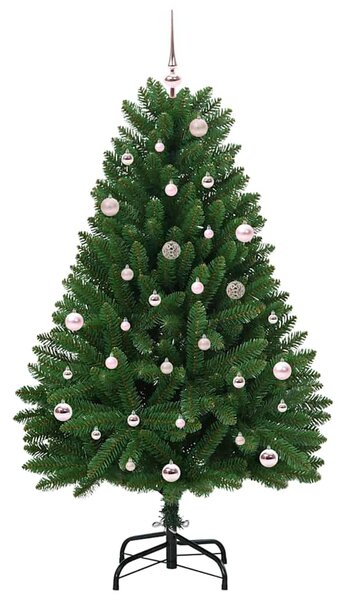 Umělý vánoční stromeček 150 cm 150 LED Teplá bílá PVC a ocel 3395678