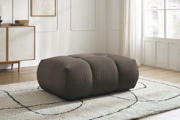 -25 % Dny MOMENTI– Bobochic Paris Hnědá bouclé podnožka Fuji 112 x 80 cm