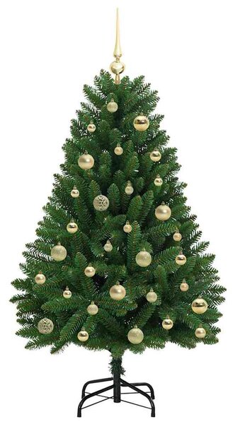 Umělý vánoční stromeček 120 cm 150 LED Teplá bílá PVC a ocel 3395671