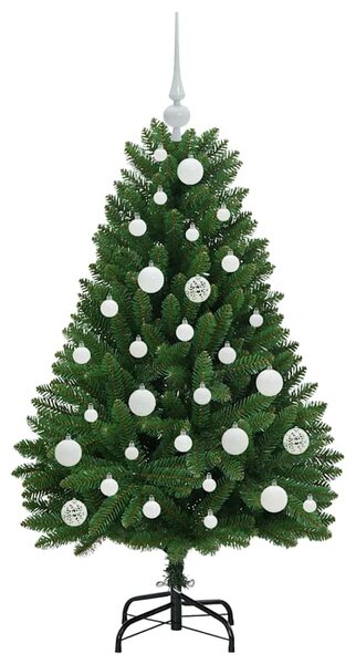Umělý vánoční stromeček 120 cm 150 LED Teplá bílá PVC a ocel 3395670
