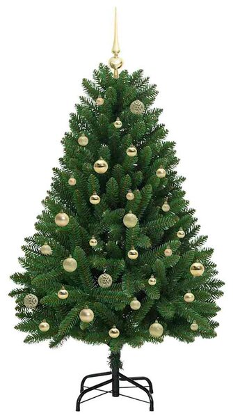 Umělý vánoční stromeček 150 cm 150 LED Teplá bílá PVC a ocel 3395680