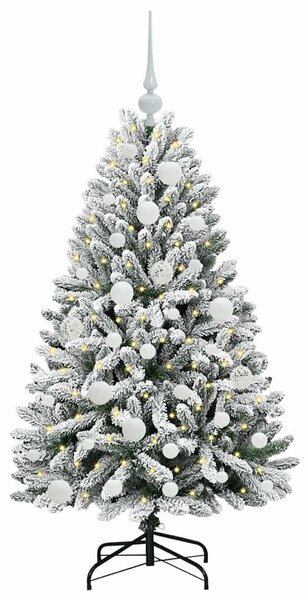 Umělý vánoční stromeček 120 cm 150 LED Teplá bílá PVC a ocel 3395733