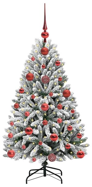 Umělý vánoční stromeček 120 cm 150 LED Teplá bílá PVC a ocel 3395730