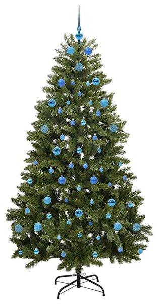 Umělý vánoční stromeček 210 cm 300 LED Teplá bílá PVC a ocel 3395701