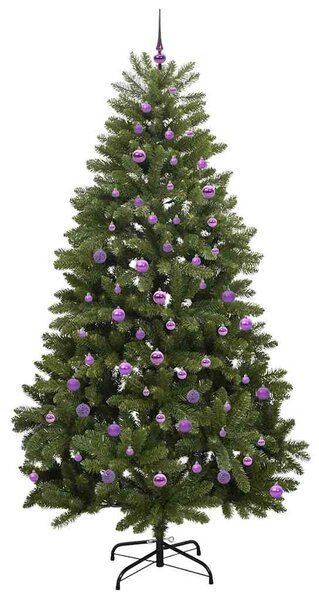 Umělý vánoční stromeček 240 cm 300 LED Teplá bílá PVC a ocel 3395709